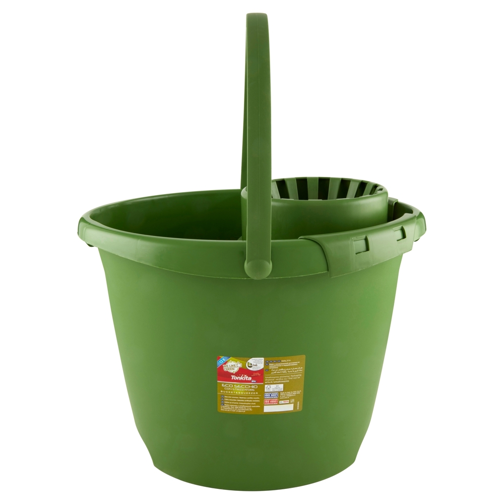 Tonkita We Like Green Eco Secchio con Strizzatore 13 Lt